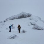 残雪期の安達太良山(福島県)