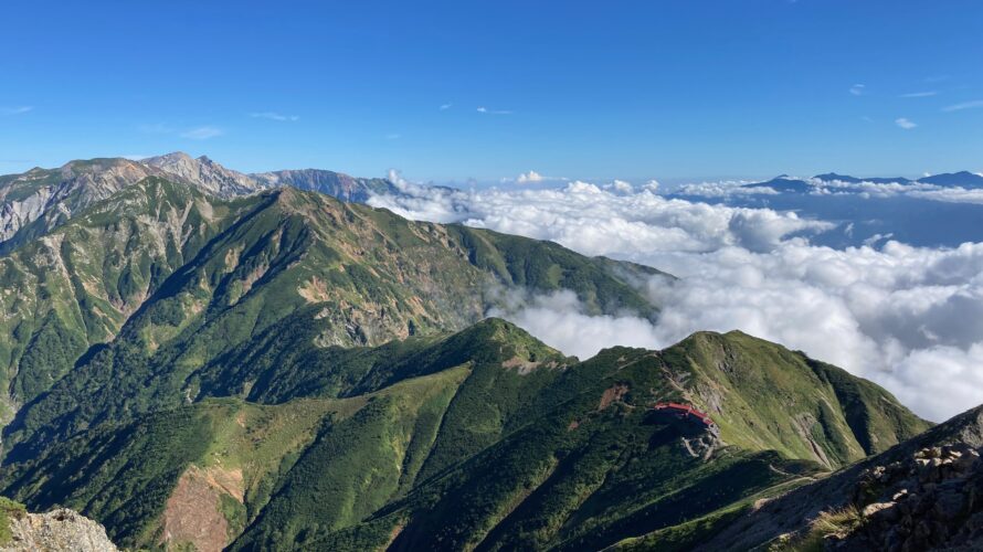 唐松岳から五竜岳へ縦走の旅